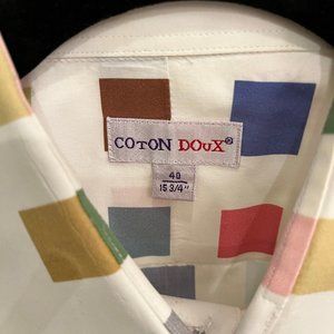 Coton Doux  Dress Shirt - Square Pattern